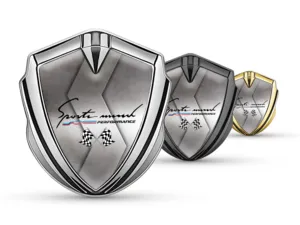 Domed Emblem Badge Universal Shiny Domed